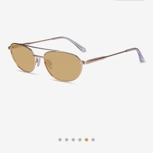 Eye buy direct Unisex Range Aviator Sunglasses Low Nose Bridge